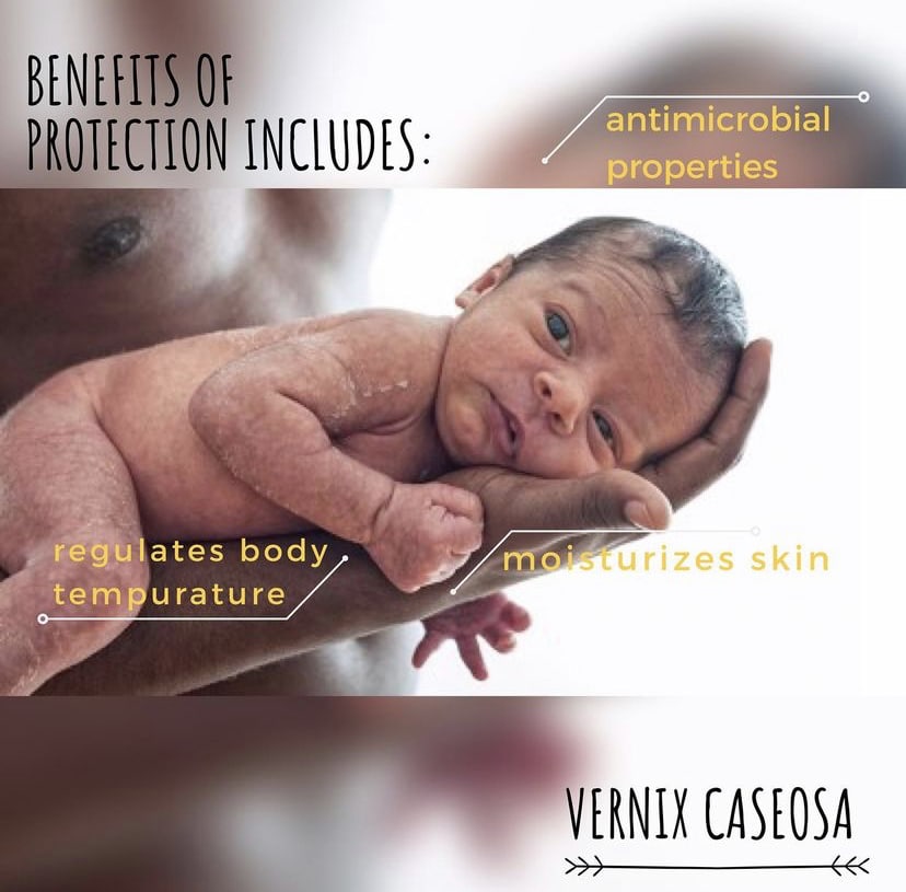 newborn baby benefits of protection include antimicrobial properties, regulates body temperature, moisturizing skin