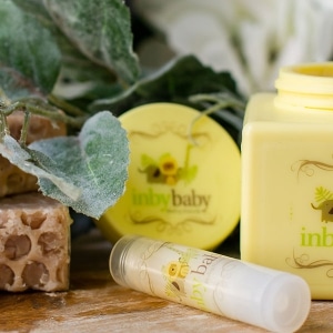 Inbybaby bundle feature lip balm, soap, and cream